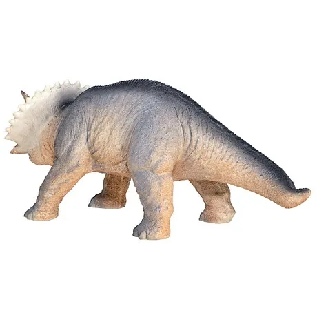 Scaled Jurassic Triceratops Dinosaur Statue