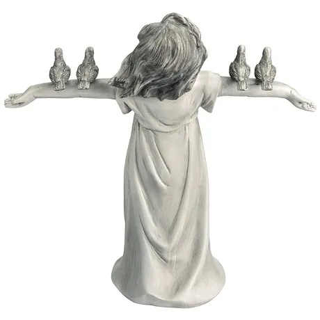 Basking in God's Glory Little Girl Statue: Small