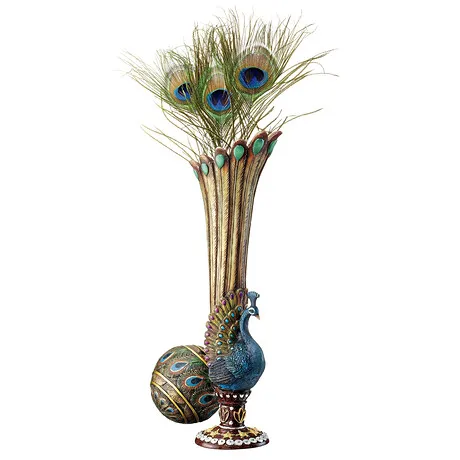 Peacock Flower Bud Vase: Each