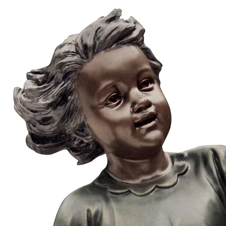 Memory Captured in Time Jump Rope Girl Statue
