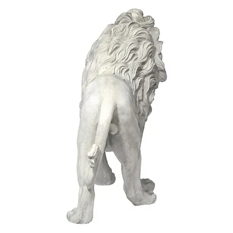 Regal Lion Sentinel of Grisham Manor Statue: Left Foot Forward