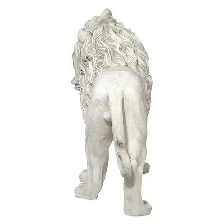 Regal Lion Sentinel of Grisham Manor Statue: Right Foot Forward