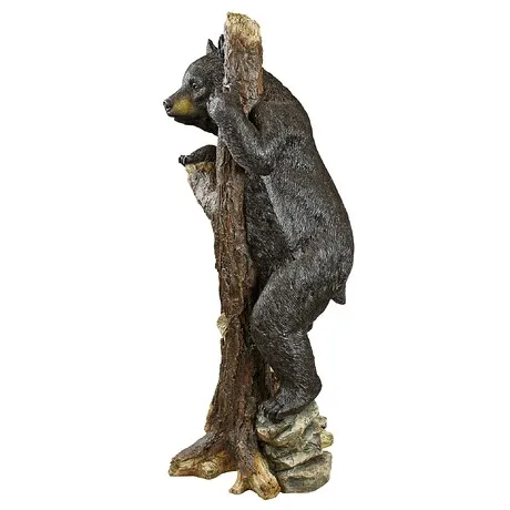 Up a Tree Bashful Black Bear Cub Statue
