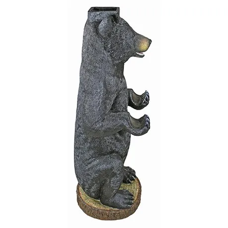 Postal Bear Mailbox Post Sleeve Statue
