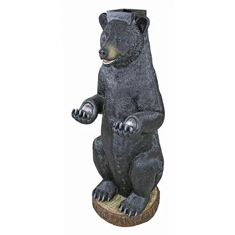 Postal Bear Mailbox Post Sleeve Statue