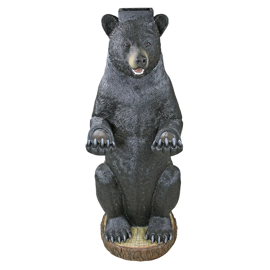 Postal Bear Mailbox Post Sleeve Statue