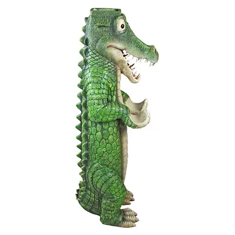Postal Gator Mailbox Post Sleeve Statue