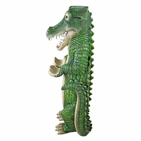 Postal Gator Mailbox Post Sleeve Statue