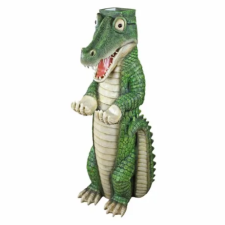 Postal Gator Mailbox Post Sleeve Statue