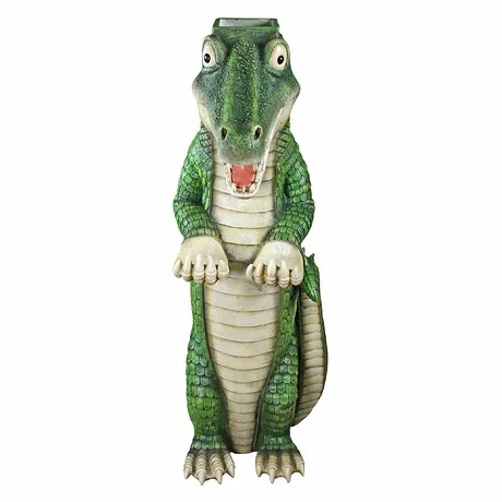 Postal Gator Mailbox Post Sleeve Statue