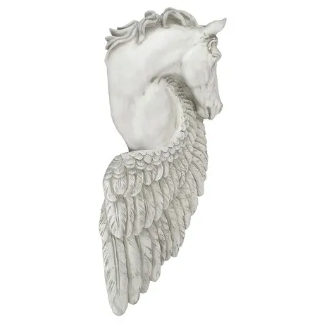 Wings of Fury Pegasus Horse Wall Sculpture