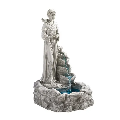 Nature's Blessed Prayer Saint Francis Sculptural Fountain