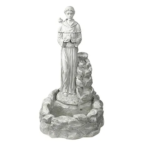 Nature's Blessed Prayer Saint Francis Sculptural Fountain