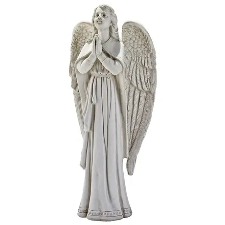 Divine Guidance: Praying Angel Garden Statue: Large