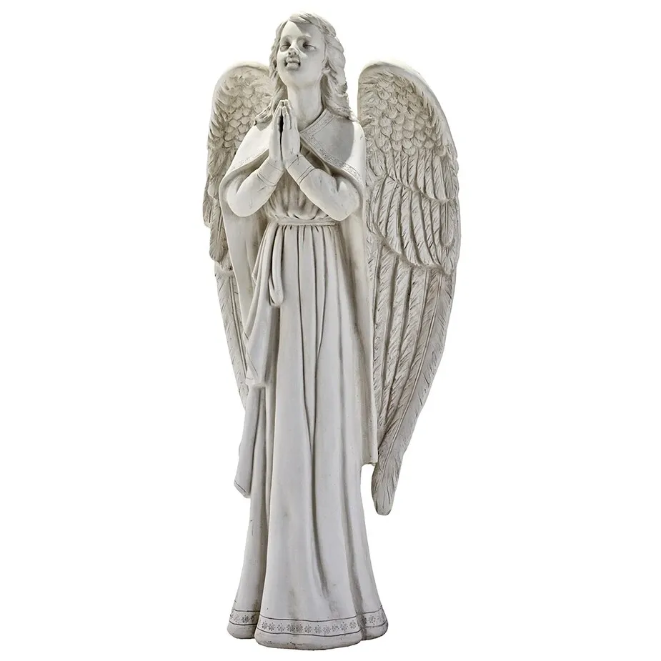 Divine Guidance: Praying Angel Garden Statue: Large