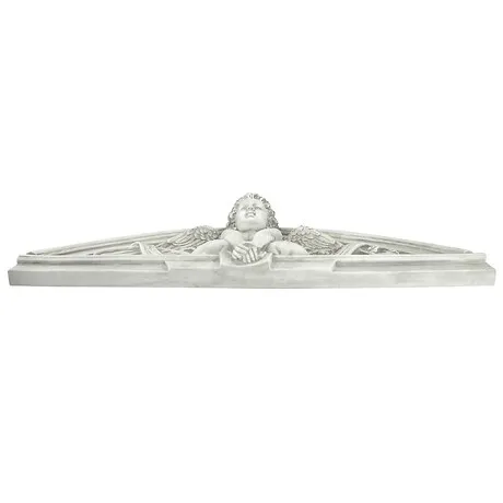 Cherubs Grande Welcome Sculptural Wall Pediment