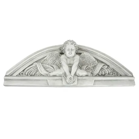 Cherubs Grande Welcome Sculptural Wall Pediment