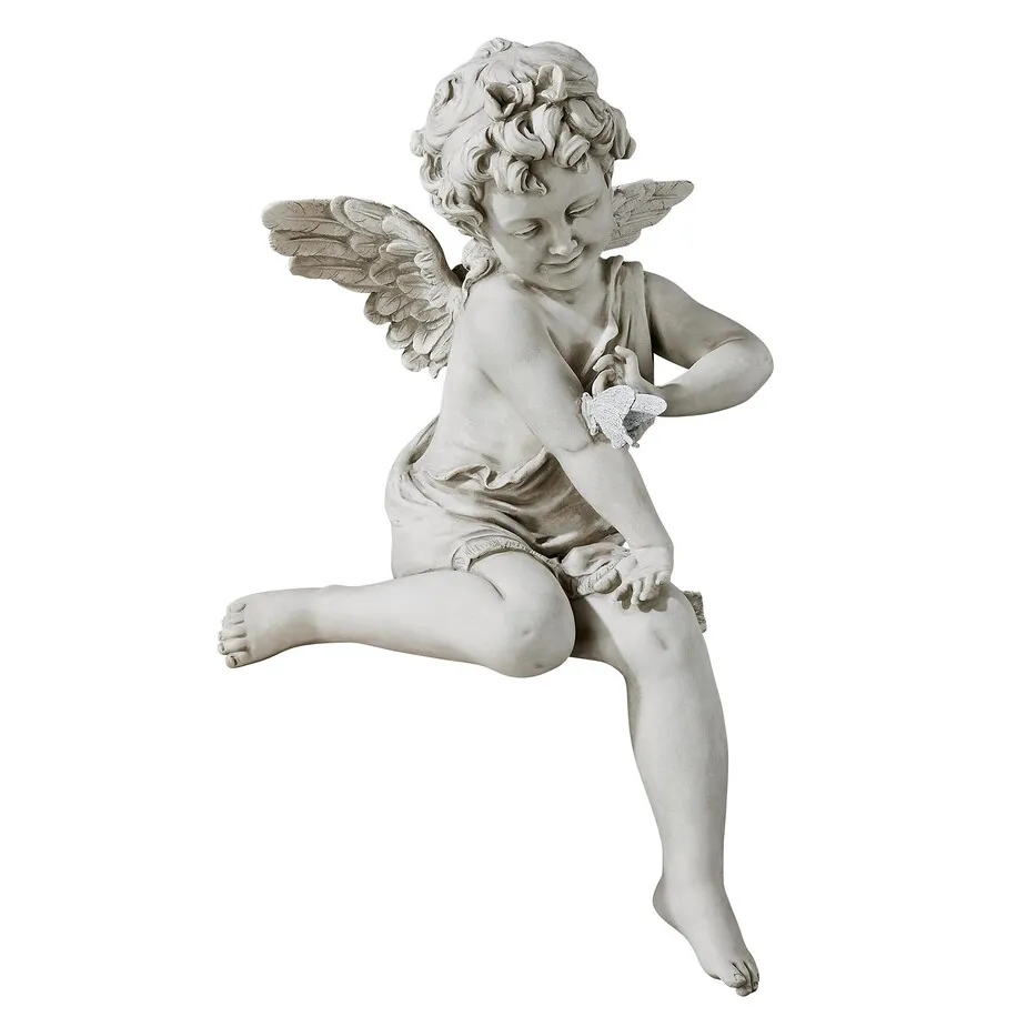Peaceful Presence Angel Sitter Garden Statue