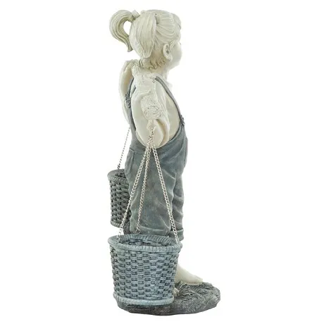 Flowers for Felicity Little Girl Garden Statue: Large