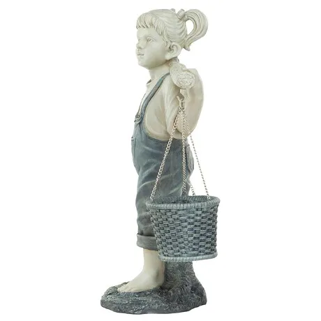 Flowers for Felicity Little Girl Garden Statue: Large