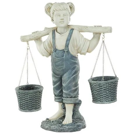 Flowers for Felicity Little Girl Garden Statue: Large