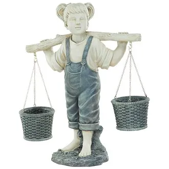 Flowers for Felicity Little Girl Garden Statue: Large