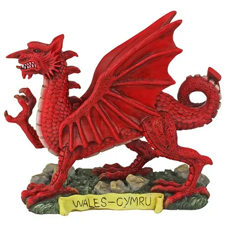 The Red Welsh Dragon Statue Collection: Desktop