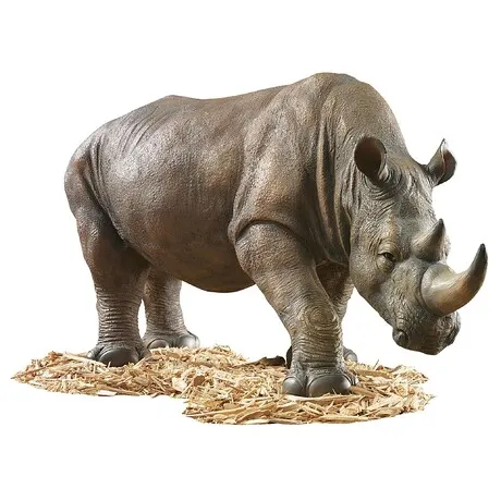 South African Rhino Garden Statue