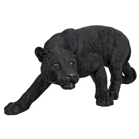 Shadowed Predator Black Panther Statue: Medium