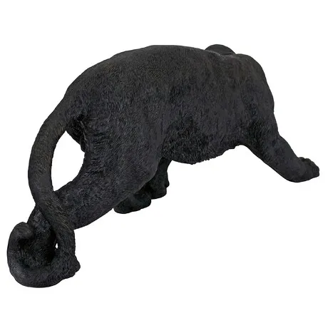 Shadowed Predator Black Panther Statue: Medium