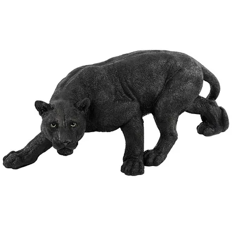 Shadowed Predator Black Panther Statue: Medium