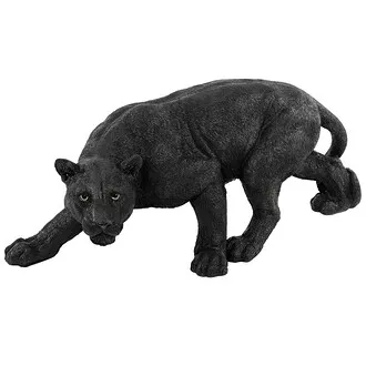 Shadowed Predator Black Panther Statue: Medium