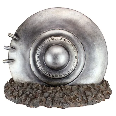 Crash Landing Flying Saucer Alien Spacecraft Statue