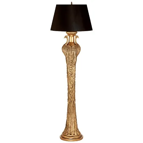 Peacock Panorama Sculptural Floor Lamp
