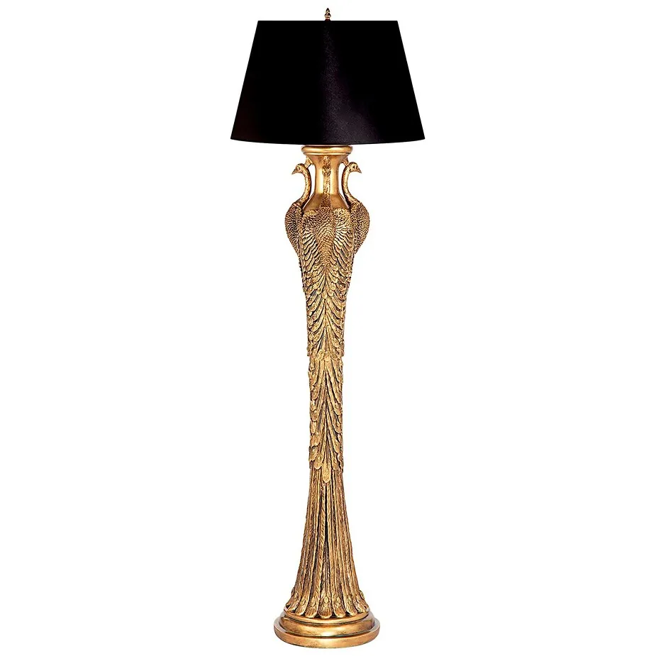 Peacock Panorama Sculptural Floor Lamp