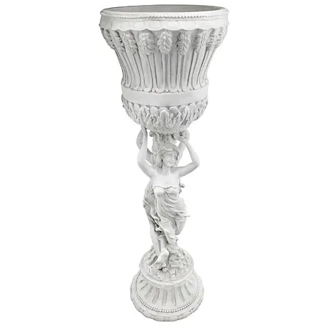 Les Filles Joyeuses Neoclassical Pedestal Urn