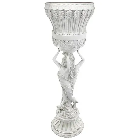 Les Filles Joyeuses Neoclassical Pedestal Urn