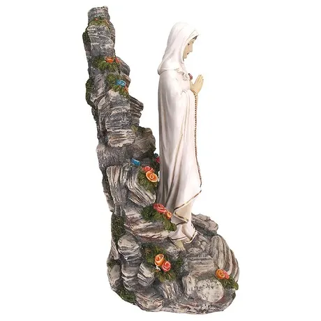 Blessed Virgin Mary Illuminated Garden Grotto Statue