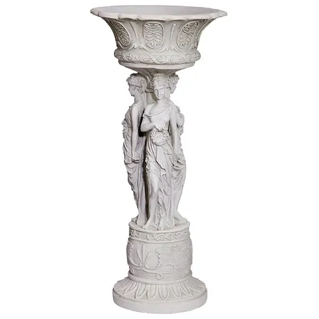 Chatsworth Manor Sculptural Neoclassical Pedestal Urn