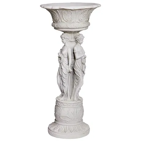 Chatsworth Manor Sculptural Neoclassical Pedestal Urn