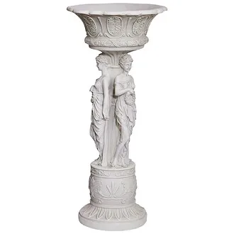 Chatsworth Manor Sculptural Neoclassical Pedestal Urn