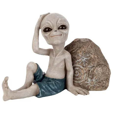 Surfer Dude Out-of-this-World Alien Statue