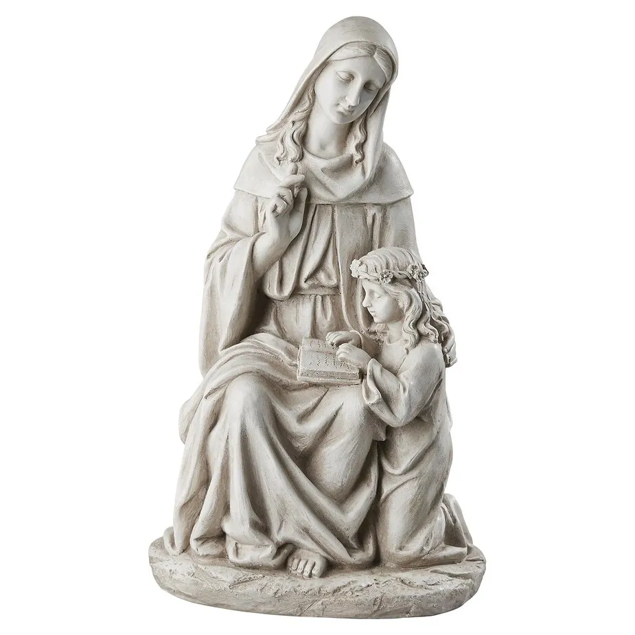 Saint Anne with the Young Mary, Mother of Jesus Statue