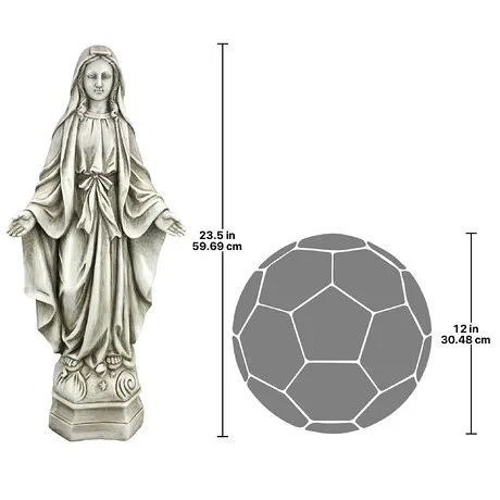 Madonna of Notre Dame Garden Statue: Large