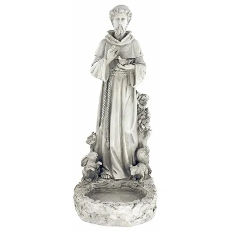 Saint Francis Garden Reflection Pool Birdbath Statue