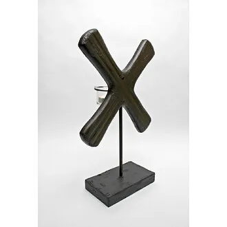 X Form Candleholder Sculpture: Large