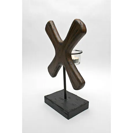 X Form Candleholder Sculpture: Medium