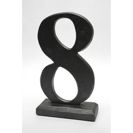 Number 8 Sculptural Typography