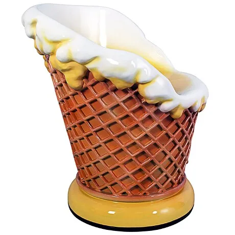 Ice Cream Parlor Sculptural Chair: Each
