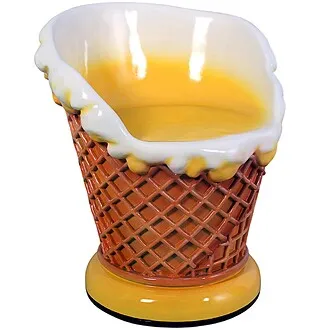 Ice Cream Parlor Sculptural Chair: Each